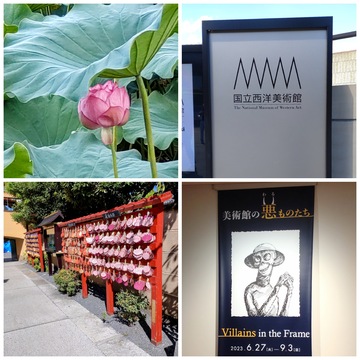 早起きは三文の徳　「不忍池・辯天堂（べんてんどう）・国立西洋美術館巡り」