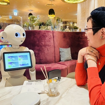 Pepperくんに癒されて♡念願のアフタヌーンティー