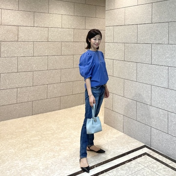 ５部丈袖のシャツは細見え効果抜群