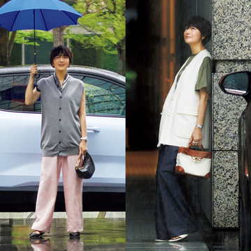 【富岡佳子のドライブスタイル5選】軽やかに、自由に。車もおしゃれも私らしく