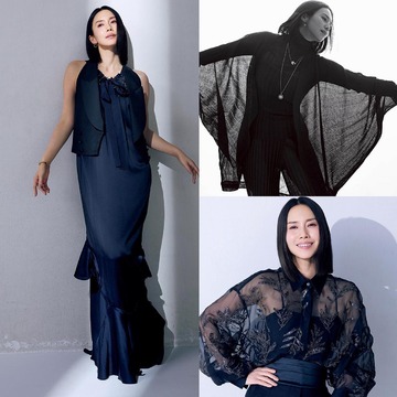 【中谷美紀さんがまとう「サマーブラック」3選】涼感と華やかさのコラボレーション。大人を美しく見せる「極上の黒」を味方に！