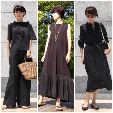 パーソナルカラースプリング。　夏の黒コーデ‼