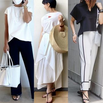 【Jマダムのおしゃれコーデ】上品で清潔感のある50代の”真夏の白コーデ”