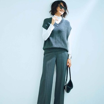 シルエットのよさに感嘆！美脚効果抜群の「セオリーリュクス」の美パンツ