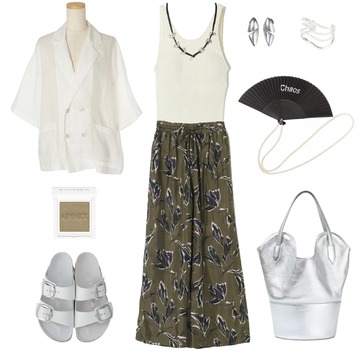 【50代 週末コーデ】エレガントに体型カバーできる大人の夏スタイル＃Jマダムのおしゃれ