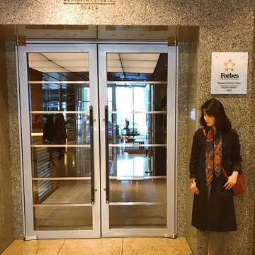 ホテルで朝食を