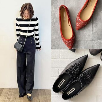 コーデが決まる！センスのいいアラフィーが履いている「春のフラット靴」