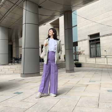 優美な パンツで春気分、２パターン！