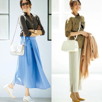 50代の体型悩み「おなか」と「下半身」をカバーするスカートとパンツの正しい選び方