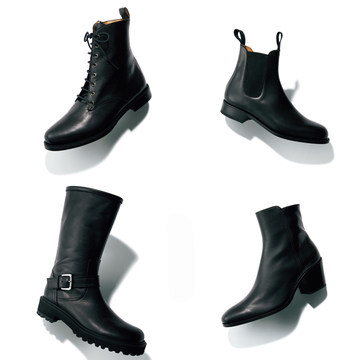ほどよいボリュームで気負わず履ける「定番ブーツ」4足【男前な黒ショートブーツ】
