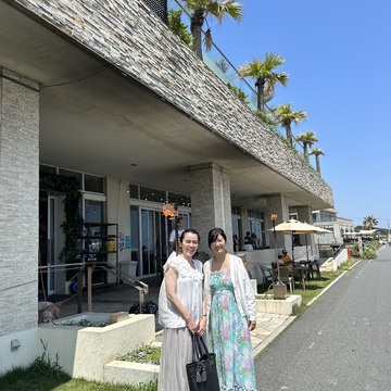 ブルー系夏ワンピで湘南へ