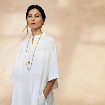 大事なのは「シンプル」＆「ボリューム感」。首元ジュエリーをアップデート　五選