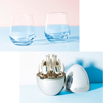 【食卓に輝きをもたらすテーブルウェア2選】「クリストフル」のカトラリーセット＆「バカラ」のタンブラー