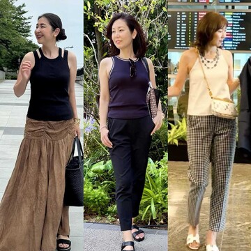 【50代のカップ付きインナーコーデ5選】ユニクロアイテムも活躍！一枚でも着映える気軽さが魅力