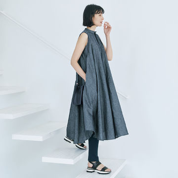見た目にも涼やかで初夏に最適！「intoca.」リネンコットンワンピース
