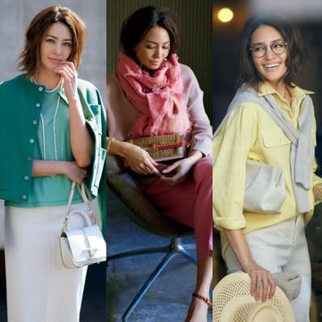 50代の春の本命カラー「きれい色」でかっこよく着映える