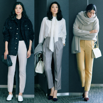 【きれいめテーパードパンツコーデ5選】華やかトップス合わせで着映え効果をねらって