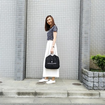 ガーメントバッグに刺繍セットで出張ちくちく♪