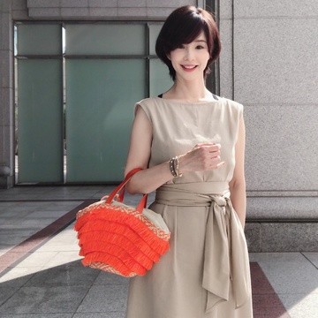 使える♪フリンジ籠バック