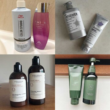 【エクラ編集部スタッフの愛用シャンプー＆コンディショナー6選】髪のダメージ、頭皮環境、髪質の変化…50代の髪悩みはこれで解決！