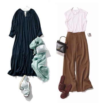 【気温25度〜32度・気温別コーデカタログ】寒暖差や湿度対策、どうする？50代におすすめコーディネート集