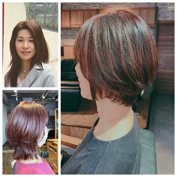 ショートとボブの間。春のヘアメンテナンス。
