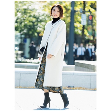 2月号SNAP☆ファーコート&柄スカート