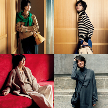 【富岡佳子の最新カシミヤニットコーデ4選】ハイブランドから“ちょいモード”な一枚が登場！