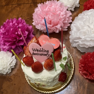 結婚記念日　サプライズでお祝い