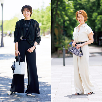 大人のかっこよさが香る！夏のワントーンコーデ【アラフィー読者モデル エクラ華組ファッションSNAP】