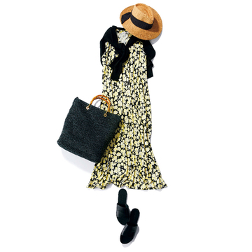 旅の移動日はラクちんなジャージー素材ワンピースで【7月の雰囲気出しワンピース31days】