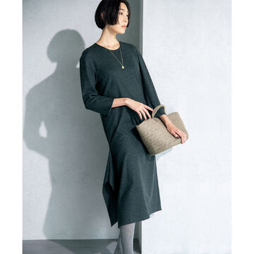 スタイリスト森慶子さんセレクション！デイリースタイルを素敵に見せる「THIRD MAGAZINE」のウールジャージーワンピース
