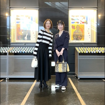 太めボーダーでミロ展へ★