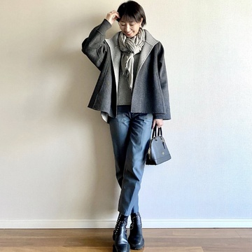 大好きなグレーでワントーンコーデ♡