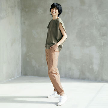 夏中大活躍の優秀３WAYデザイン「E by éclat」の細見えカーゴパンツ