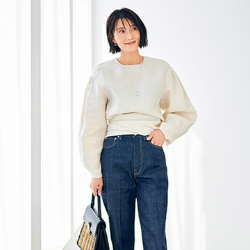 丸くなった体型をかっこよく見せる！坪田あさみさんの考える「大人のデニム」