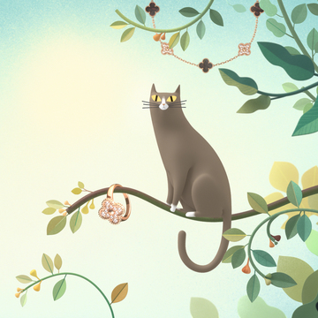 ヴァン クリーフ＆アーペル、幸運のアイコン「アルハンブラ」をテーマにしたイベントを伊勢丹新宿店で開催