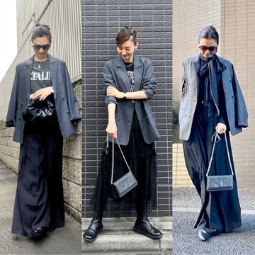 グレージャケットでマニッシュコーデ4つ