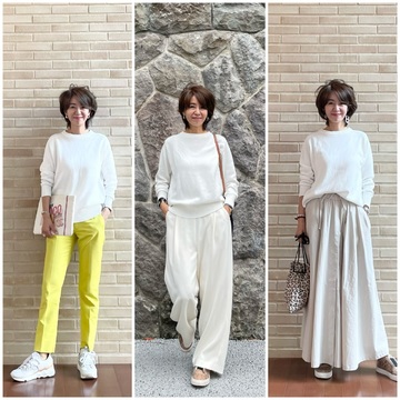 HAUNTのクールネックニット3styles