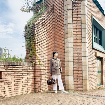 原宿クリスマスランチをブラウン×ホワイトコーデで