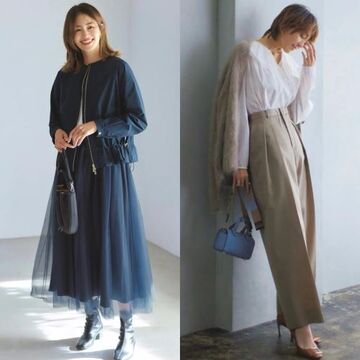 寒暖差のある春の季節にちょうどいい「スカート＆パンツ」スタイル【50代の1週間コーデ】