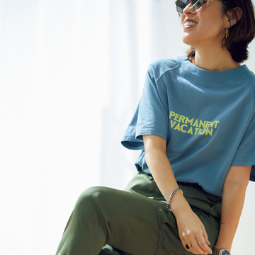 ロゴTシャツでストリート感をプラス 【スタイリスト大草直子の「おしゃれ塾」】