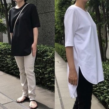 ATON (エイトン)を代表するアイコン的存在「ラウンドヘムTシャツ」を身長別バイヤーが着比べました！