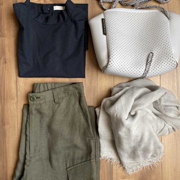 E by eclatの大人カーゴパンツ