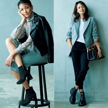 【50代のショートブーツ】毎日履きたくなる「黒ショートブーツ」