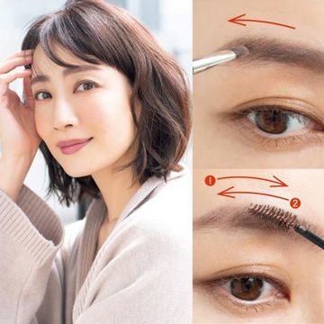 眉で印象アップ！小顔効果抜群の「優しげフラット眉」の作り方