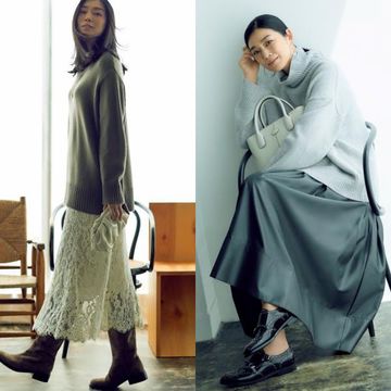 【50代上品コーデ】女らしい「マキシスカート」のベストバランスとは？ワンツーコーデでおしゃれを格上げ！