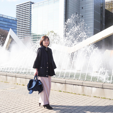 ピンクのパンツコーデで美術館へ