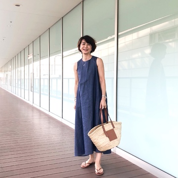 N.O.R.Cのデニムワンピースとベトナム料理