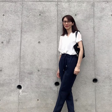 おうちの中でも外でも細見えラクチンスタイルで♪